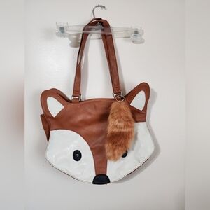 Brown and White Fox Bag